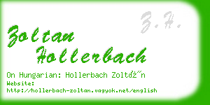 zoltan hollerbach business card
